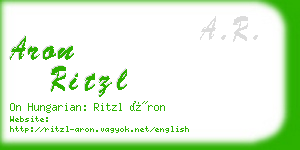 aron ritzl business card